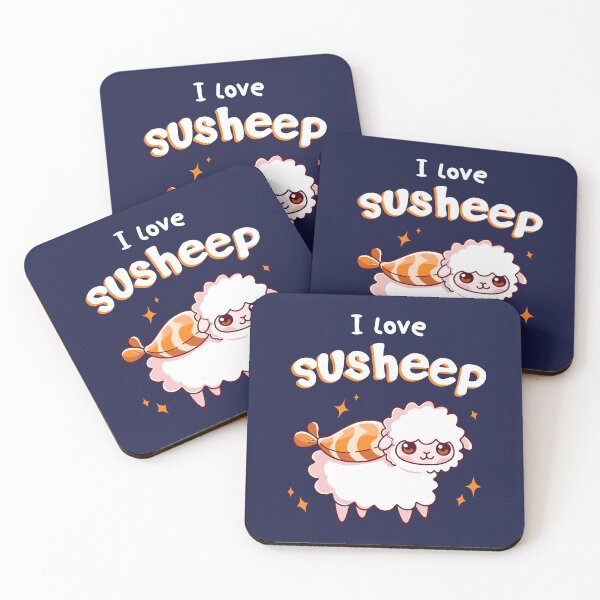 Artikelvorschau, Ich liebe Susheep – Kawaii Sushi Schafe entworfen und verkauft von Mushita.