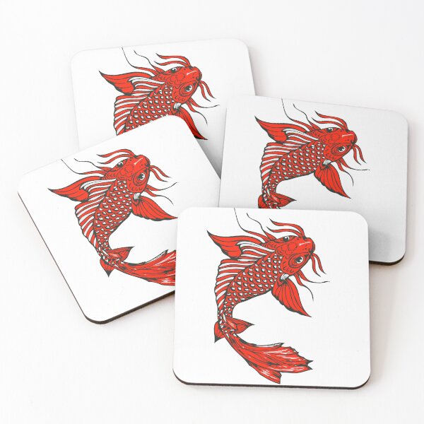 Item preview, koi fish japanese carp drawing designed and sold by Achille3777.