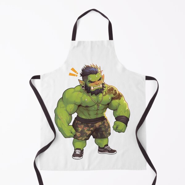 Item preview, Fitness Orc: Kawaii Muscular Orc designed and sold by bapupa.