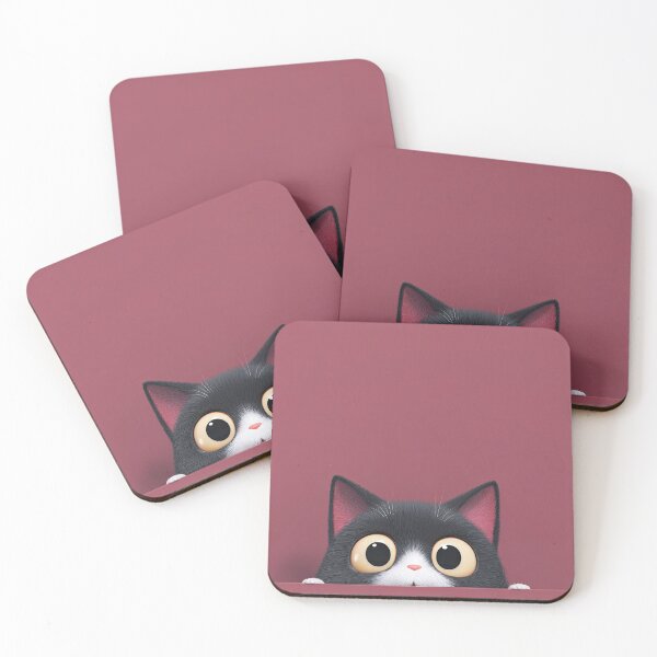 Item preview, Funny Kitten Hiding Behind The Lower Frame Edge designed and sold by Piotrek0001.