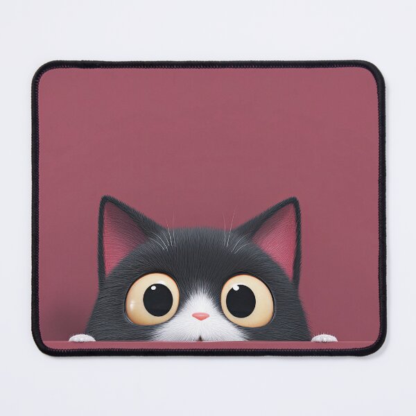 Item preview, Funny Kitten Hiding Behind The Lower Frame Edge designed and sold by Piotrek0001.