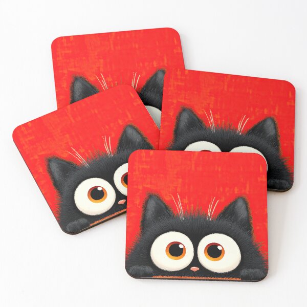 Item preview, Adorable Cat Staring With Wide Round Eyes designed and sold by Piotrek0001.