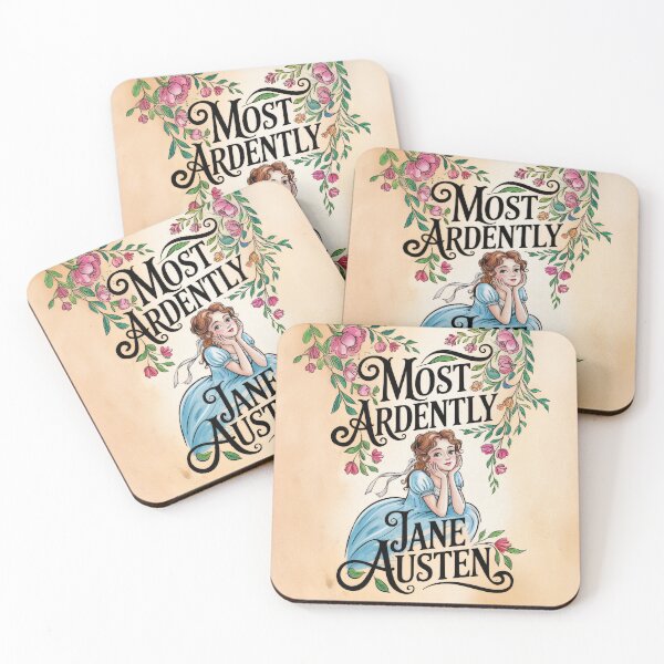 Item preview, Most Ardently Jane Austen Regency Romance Quote designed and sold by Karen MacKellar Designs.