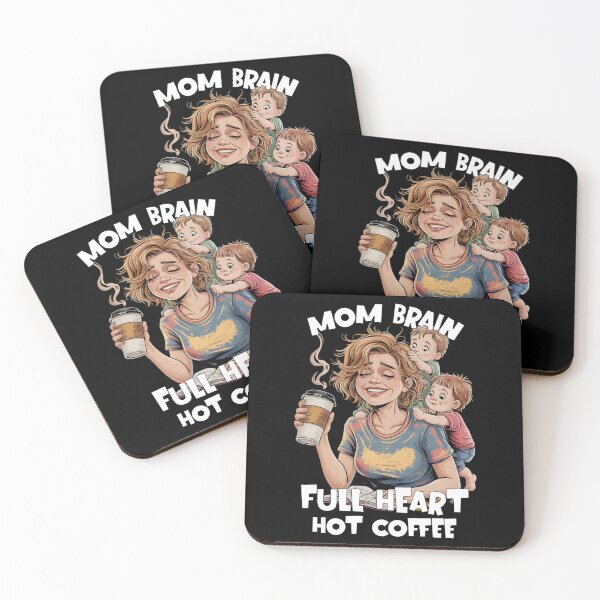 Item preview, Mom Brain, Full Heart, Hot Coffee – Motherhood mess in One Cup designed and sold by Fragy72.