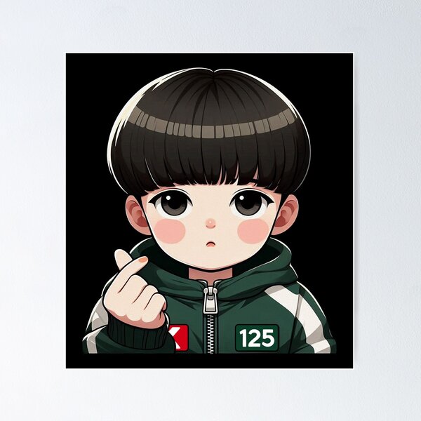 Item preview, Squid Game 2 Player 125 Park Min-su designed and sold by plushism.