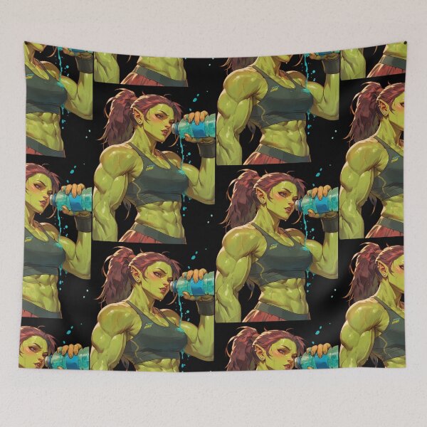 Item preview, Fitness Orc Girl: Strong Muscular Training designed and sold by bapupa.