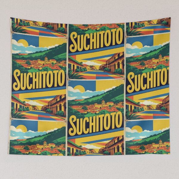 Item preview, Suchitoto El Salvador Vintage Travel Tourism designed and sold by TravelersGems.