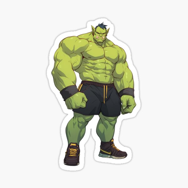 Item preview, Fitness Orc: Gym Workout Warrior designed and sold by bapupa.