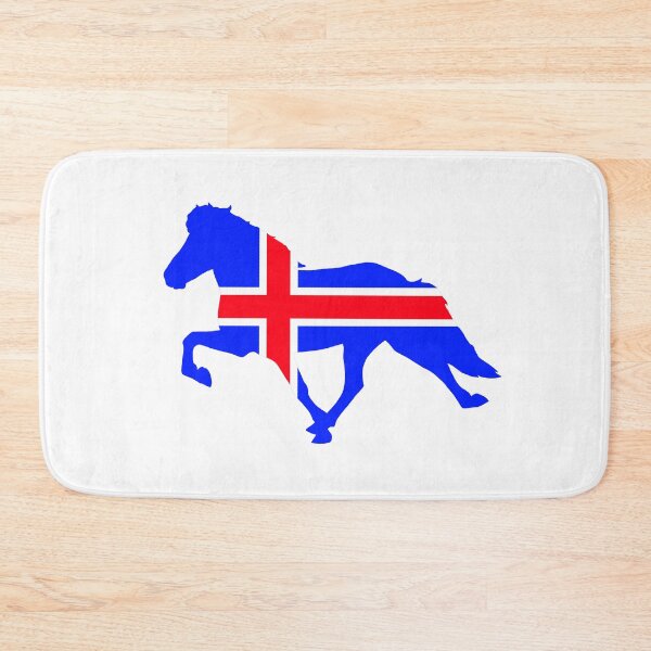 Item preview, Icelandic horse tolt Silhuette Icelandic flag designed and sold by Eymirart.