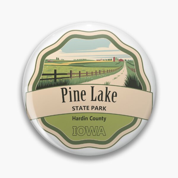 Item preview, Pine Lake State Park, Hardin County, Iowa designed and sold by Wanderful-roads.