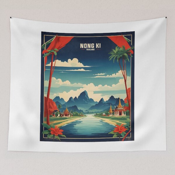 Item preview, Nong Ki Thailand Vintage Retro Travel Tourism designed and sold by TravelersGems.