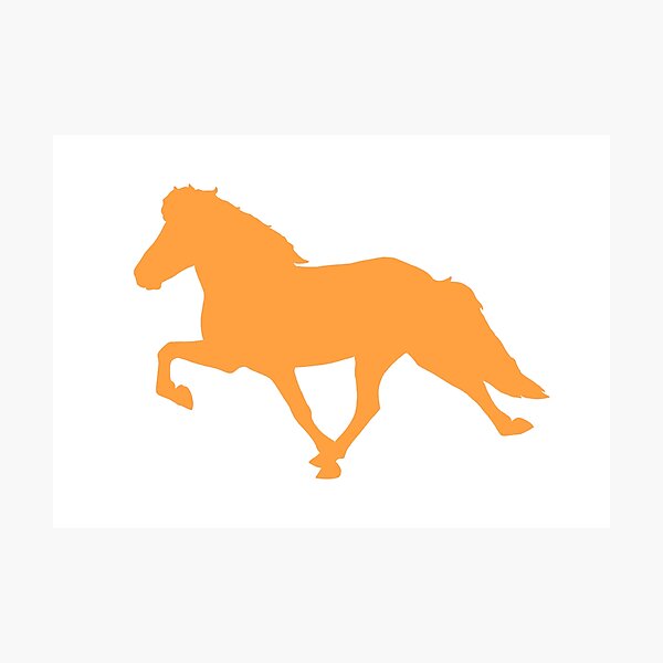 Aperçu de l'œuvre Cheval islandais tolt Silhouette créée et vendue par Eymirart.