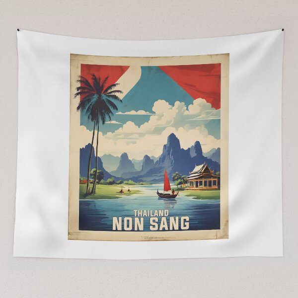 Item preview, Non Sang Thailand Vintage Retro Travel Tourism designed and sold by TravelersGems.