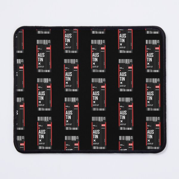Item preview, Austin Boarding Pass Sticker designed and sold by TulipaGraphics.