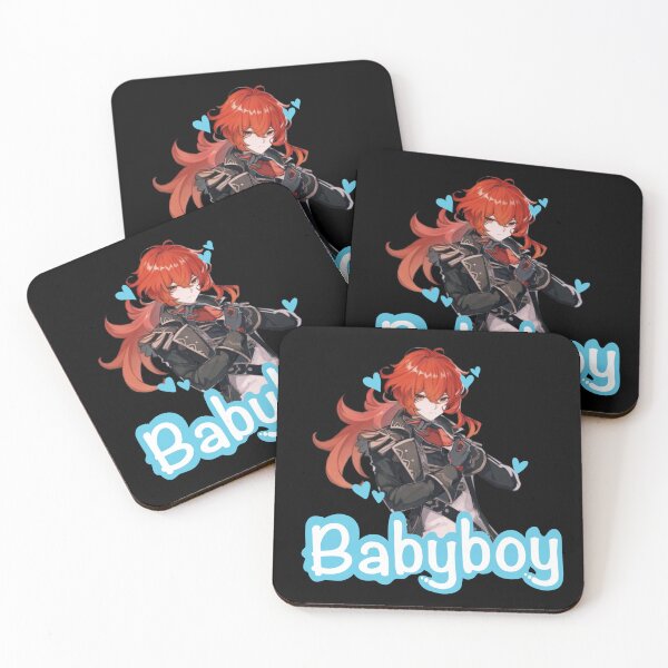 Item preview, Diluc babyboy design from Genshin Impact designed and sold by tigerrrcat.