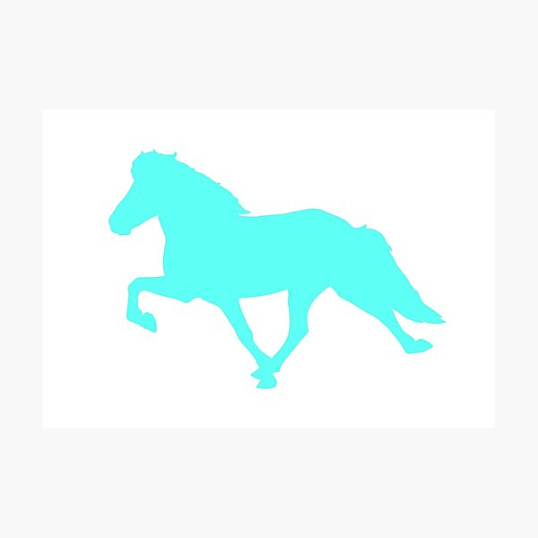 Aperçu de l'œuvre Cheval islandais tolt Silhouette créée et vendue par Eymirart.