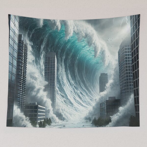 Item preview, Tsunami Apocalypse – The Ocean Takes Everything Back designed and sold by GalenaDeco.