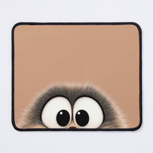 Item preview, Whiskered Cat Face Peeking From Bottom Edge designed and sold by Piotrek0001.