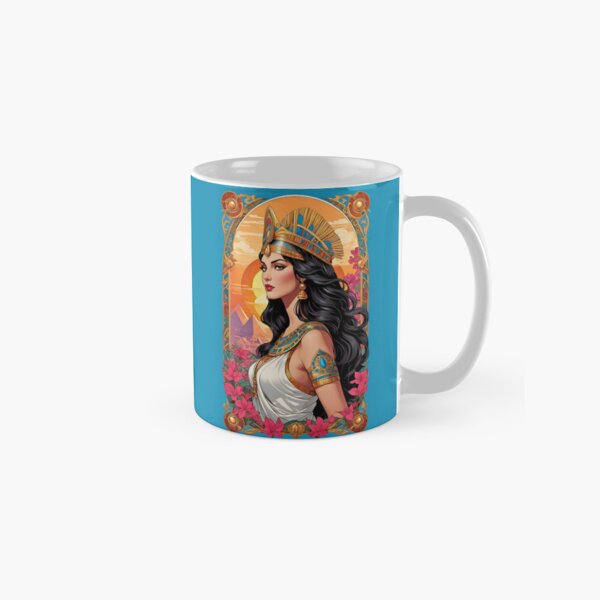 Vista previa del artículo con la obra «Póster de Cleopatra, la reina radiante del antiguo Egipto», diseñado y vendido por BorgSpareParts.