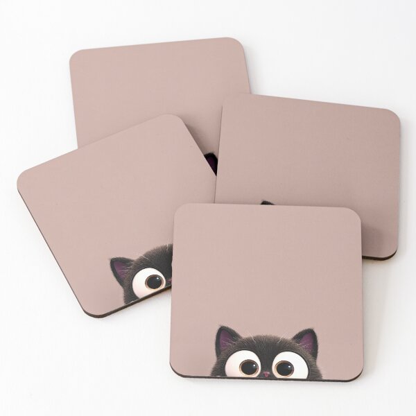 Item preview, Cute Kitten With Wide Eyes And Simple Background designed and sold by Piotrek0001.