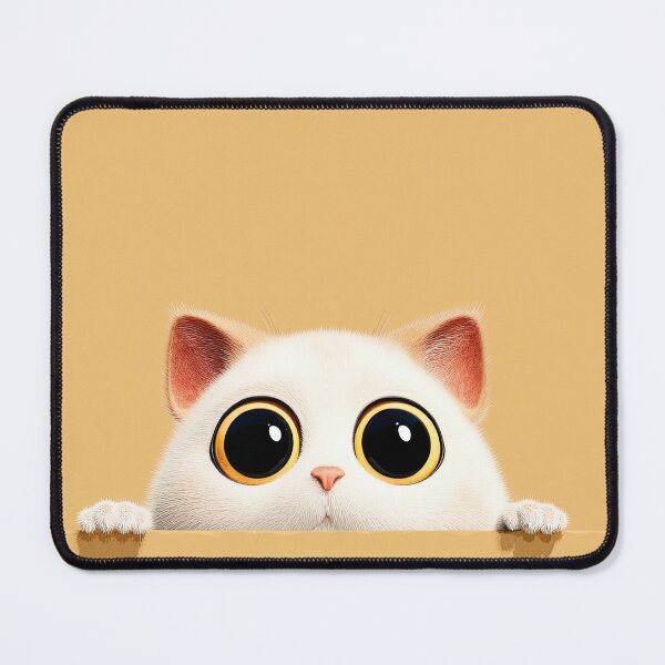 Item preview, Big Eyed Cat Peeking From Light pastels Wall designed and sold by Piotrek0001.