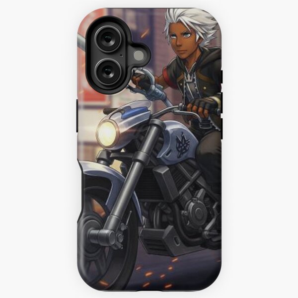 Vista previa del artículo con la obra «Motociclista KH», diseñado y vendido por Black Saiyan Magician's Merchandise.