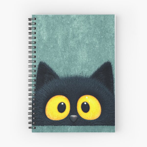 Item preview, Fluffy Cat Peeking Out From Bright Green Corner designed and sold by Piotrek0001.