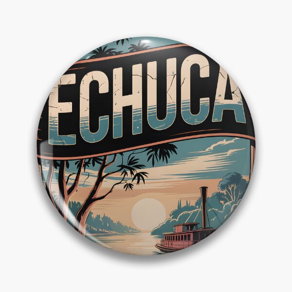 Item preview, Echuca Murray River and Paddle Steamer with Beautiful Sunset designed and sold by SwanAndStone.