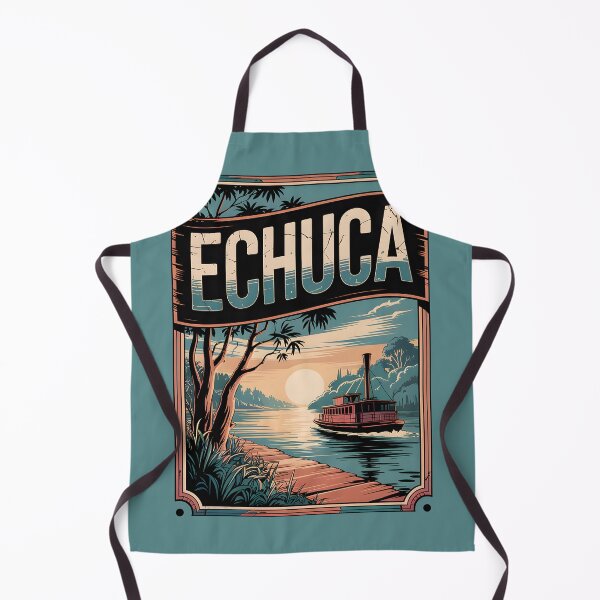 Item preview, Echuca Murray River and Paddle Steamer with Beautiful Sunset designed and sold by SwanAndStone.