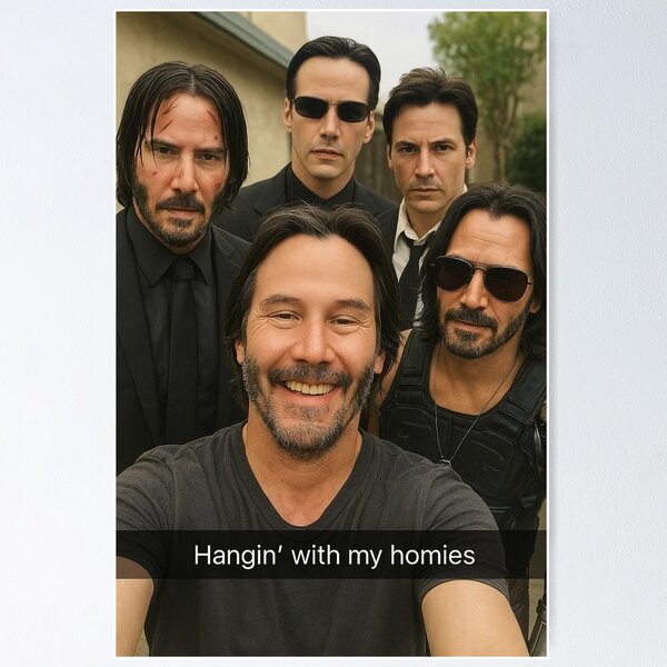 Artikel-Vorschau von Hänge mit meinen Kumpels ab, Keanu Reeves, designt und verkauft von Estiny-1993.