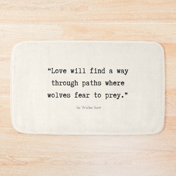 Item preview, A Quote about Love by Sir Walter Scott designed and sold by Poemit.