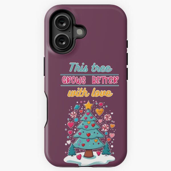 Item preview, This tree grows better with love , christmas xmas designed and sold by justine-bmw.