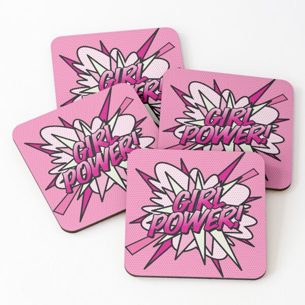 Item preview, GIRL POWER Pink Cute Comic Book Fun Superhero Graphic designed and sold by theimagezone.