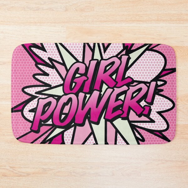 Item preview, GIRL POWER Pink Cute Comic Book Fun Superhero Graphic designed and sold by theimagezone.