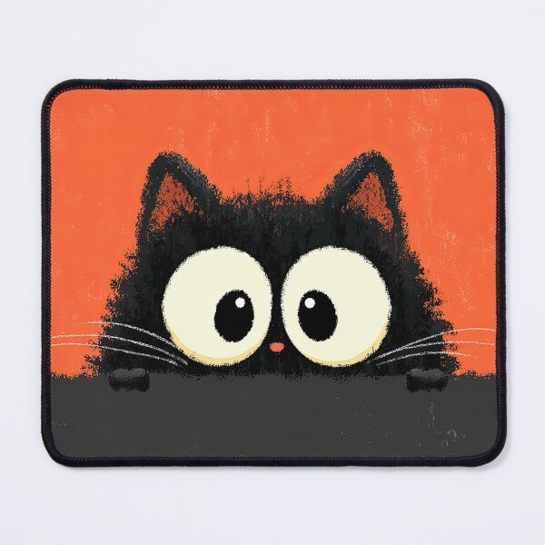 Item preview, Tuxedo Cat With Glowing Eyes And Calm Gaze designed and sold by Piotrek0001.