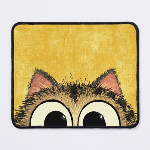 Item preview, Funny Cat Face Appearing From Below The Frame designed and sold by Piotrek0001.
