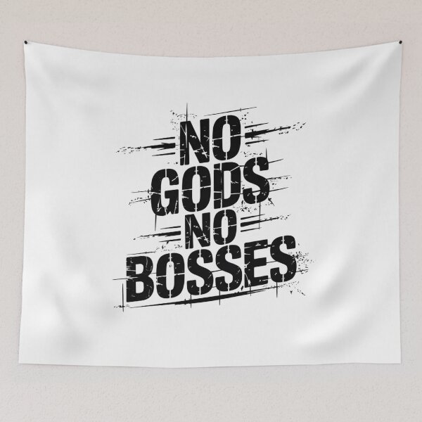 Item preview, NO GODS NO BOSSES designed and sold by SignumShop.