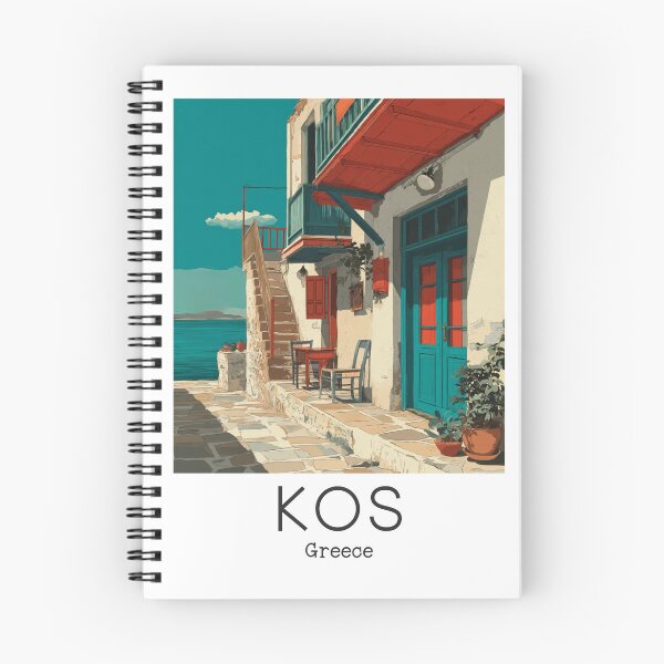 Item preview, A Vintage Travel Art of Kos - Greece  designed and sold by GoodOldVintage.