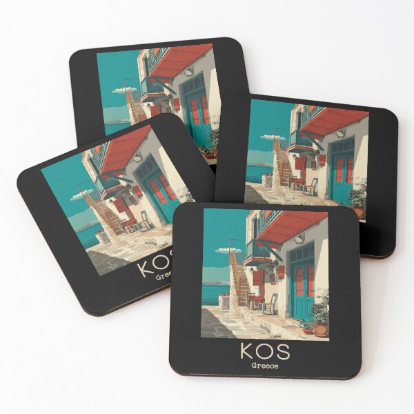Item preview, A Vintage Travel Art of Kos - Greece  designed and sold by GoodOldVintage.
