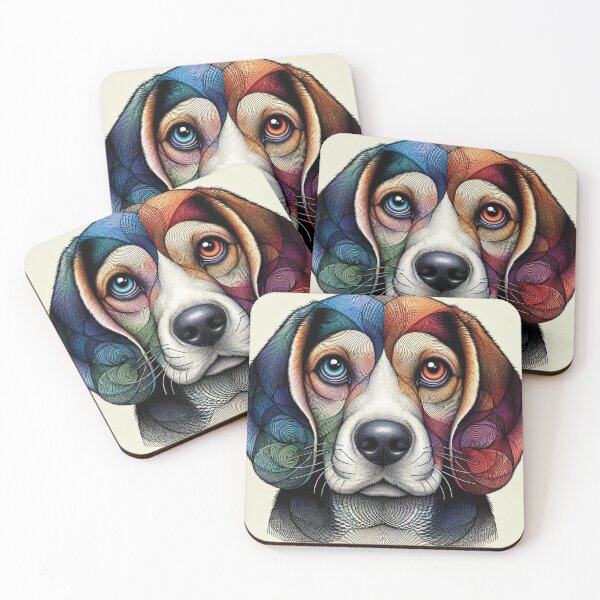 Item preview, Beagle Abstract Art  designed and sold by Wags & Tails.