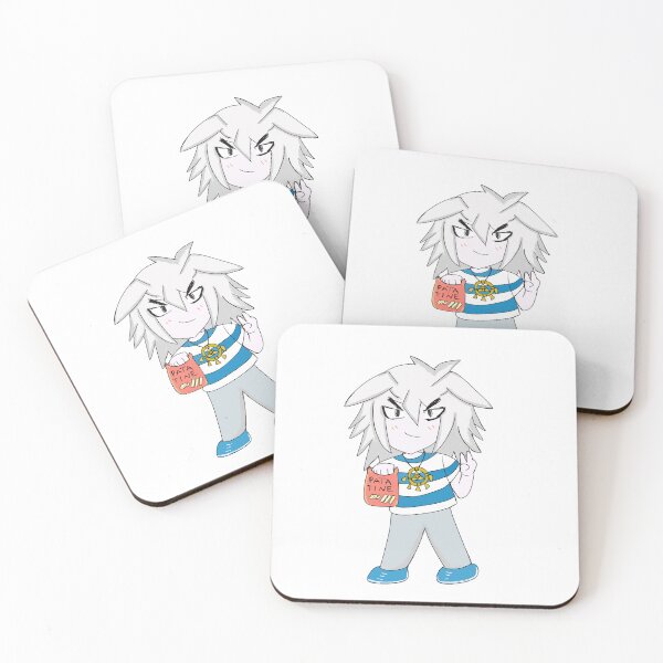Item preview, cute Bakura chibi with chips patatine designed and sold by RozenNeige.