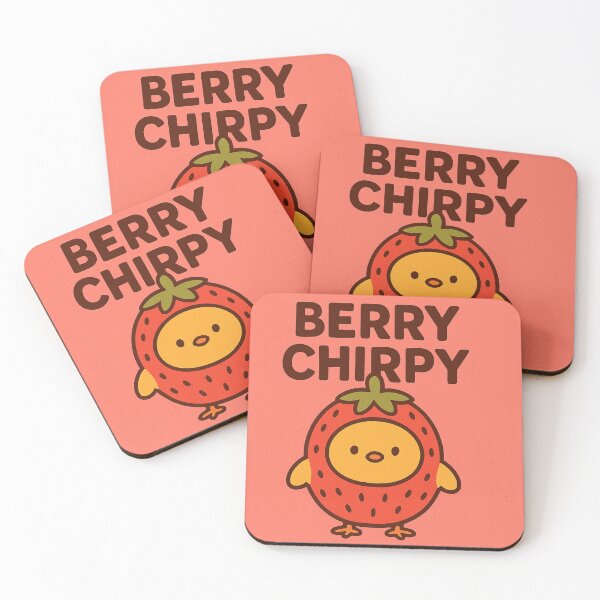 Item preview, Berry Chirpy Cute Chick in Strawberry Suit designed and sold by Tarn.