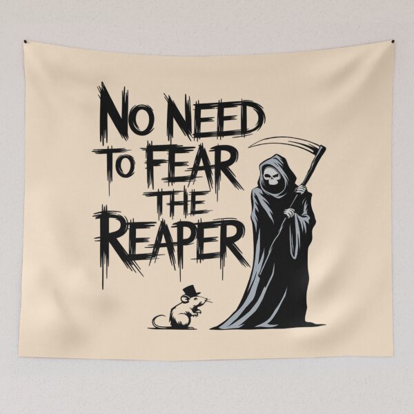 Item preview, Banksy Style Rat - No Need to fear the Reaper designed and sold by 123ks.