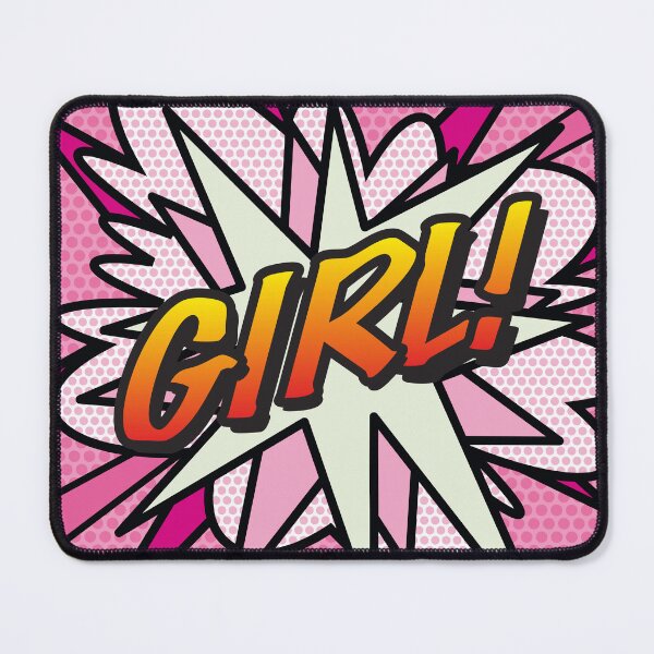 Item preview, GIRL Pink Cute Comic Book Fun Superhero Graphic designed and sold by theimagezone.