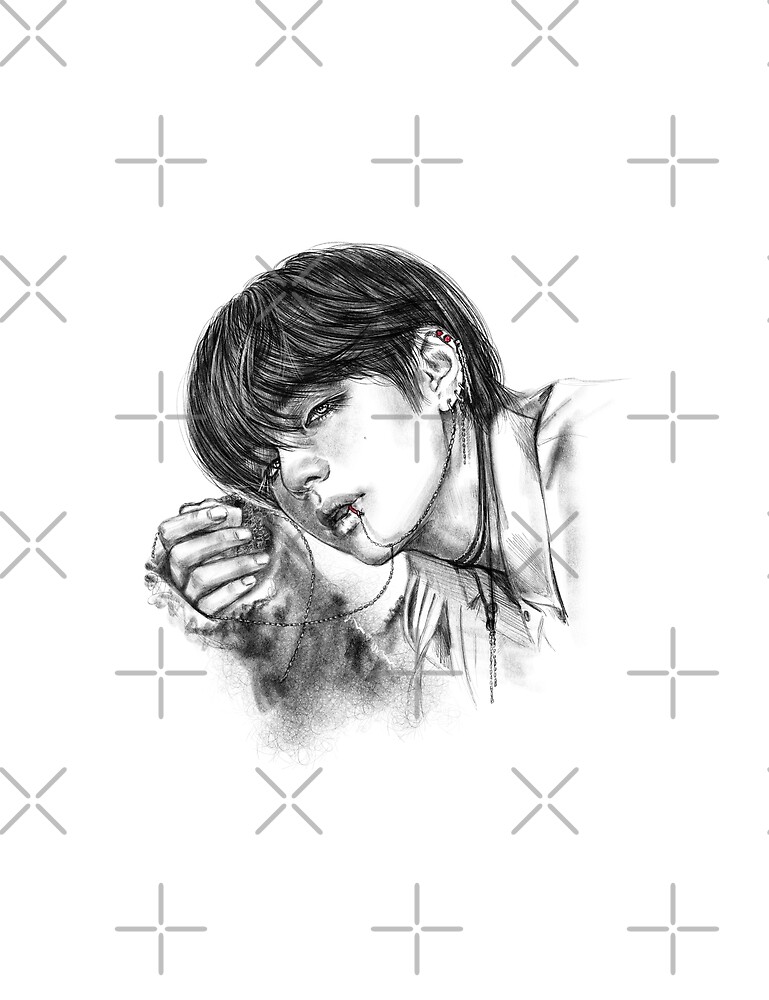 Fake Love V By Ellen Drawings Redbubble