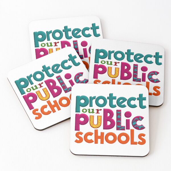 Item preview, Pattern Protect our public schools - teacher education back to school   designed and sold by SkeletonsDanger.