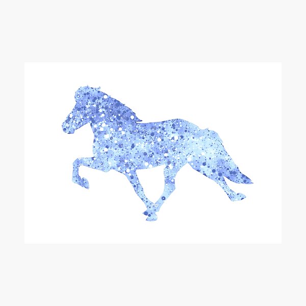 Aperçu de l'œuvre Cheval islandais tolt Silhouette créée et vendue par Eymirart.