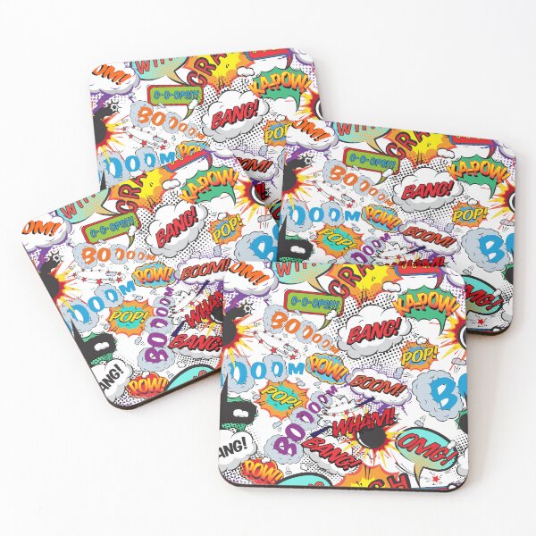 Item preview, Comic Book Fun Shout Outs Pop Art Typographic Cartoon Design designed and sold by theimagezone.