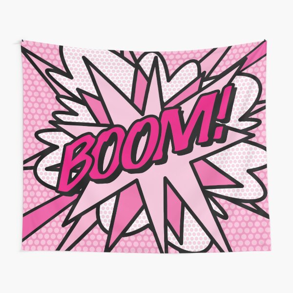 Item preview, BOOM Pink Comic Book Pop Art Modern Fun Retro designed and sold by theimagezone.