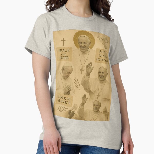 Item preview, Collage Pope Francis Art Vintage designed and sold by AOCollections.